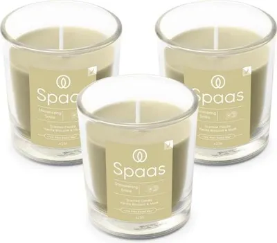Produktbild von Spaas Duftkerze in transparentem Glas – Shimmering Smile – Beige – ca. 25 Std.