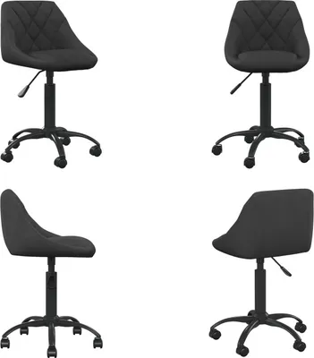 Obrázek produktu pro vidaXL Kancelářská židle černý samet - Kancelářská židle - Kancelářské židle - Manažerské křeslo - Křeslo