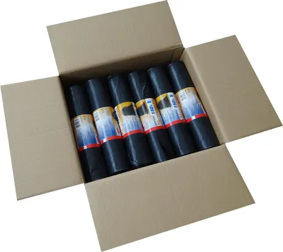 Produktbild von 150 Liter Abfallsäcke 12 Rolle à 10 Stück - reißfeste Müllsäcke für Umzüge, Haus-, Garten- & Gastronomieabfälle - extra starke 77my Schwerlastsäcke (80 x 120 cm)