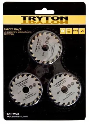 Imagen del producto de Juego de 3 discos de sierra de 54,8 x 11,1 mm para máquina de corte TPW500K