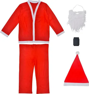 Produktbild von vidaXL Weihnachtskostüm Weihnachtsmann Kostüm Set