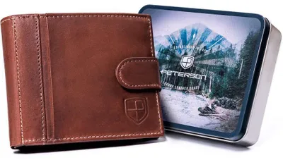Obrázok produktu pre Pánska kožená peňaženka na karty s ochranou RFID Protect - Peterson
