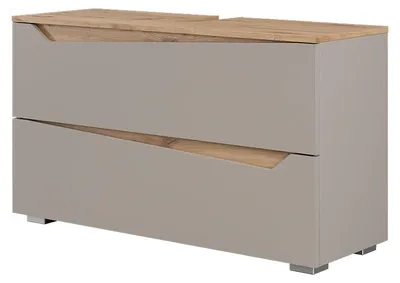 Obrázek produktu pro Dolní skříňka pod dřez Vicco Marelle Greige/Řemeslný dub 100 x 57.5 cm se 2 zásuvkami, Model 62819