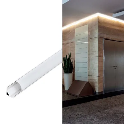 Immagine prodotto di EGLO Profilo angolare 1, profilo, soffitto, bianco, alluminio, plastica, 1000 mm, 16 mm