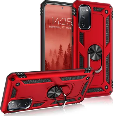 Produktbild von Armor Outdoor Handyhülle für Samsung Galaxy S20 FE Handy Panzer Case Cover Schutzhülle Farbe: Rot
