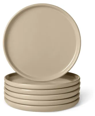 Produktbild von A. Basics Glasierte Steingut-Vorspeisenteller, 6-Teiliges Set, Mikrowellen- und