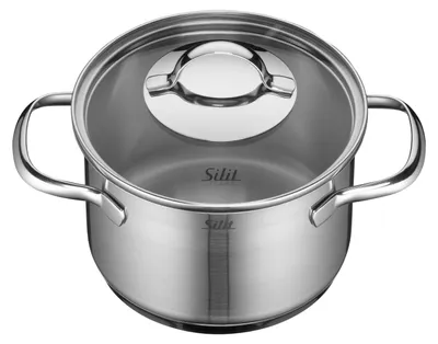 Produktbild von Silit Achat MILK POT Kochtopf, Edelstahl, 14 cm Durchmesser, Induktionsherd-geeignet