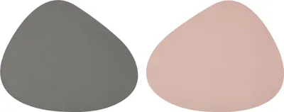 Produktbild von 4 Stück Platzsets Stone 2-farbig Grau Rosa zum Wenden