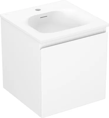 Obrázok produktu pre Mexen Orio kúpeľňová skrinka 45 cm s umývadlom Vela, 1 zásuvka, biela matná - 91A10-04547-1-BF01-W23M01