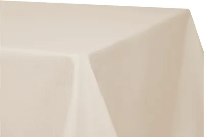 Produktbild von Tischdecke Leinenoptik 110x110 cm Champagner eckig beschichtet Lotuseffekt Mitteldecke fleckenabweisend