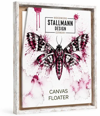 Produktbild von Stallmann Design Schattenfugenrahmen 80x100 cm | Farbe: Vintage | Leer-Rahmen für Leinwände auf Keilrahmen | mit Montagezubehör | ohne Glas und Rückwand
