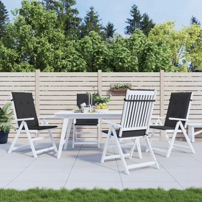 Produktbild von "im Angebot" Gartenstuhlauflagen für Hochlehner 4 Stk. Schwarz 120x50x3 cm - Gartenmöbelauflagen CC20117