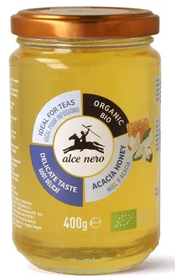 MIÓD AKACJOWY BIO 400 g - ALCE NERO