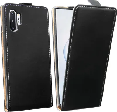 Obrázok produktu pre cofi1453® Flipové puzdro kompatibilné s mobilným telefónom SAMSUNG GALAXY NOTE 10 PLUS (N975F) Vertikálne skladacie ochranné puzdro Flip Cover Black