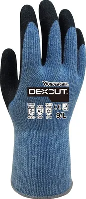 Zdjęcie produktu dla Rękawice robocze Wonder Grip WG-780 Dexcut niebieskie XL/10 (opakowanie blistrowe 2 szt.)