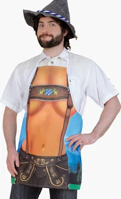 Produktbild von Bayern Lederhose Schürze Toni Kostüm Umhang  Karneval Fasching Party