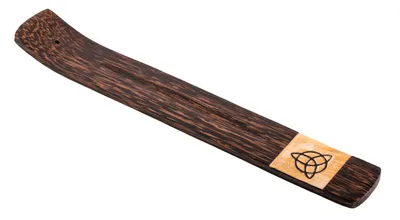 Immagine prodotto di Porta bastoncini d'incenso - Triquetra in legno