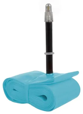 Image de M-Wave 518508, valve à ballon, 29", 65 - 75 mm, aluminium, polyuréthane thermoplastique (TPU), bleu, 114 g
