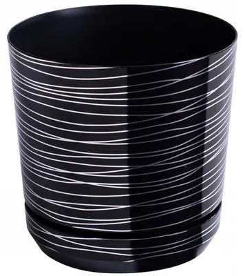 Produktbild von Kerd Dekor Blumentopf Ø 12 cm Schwarz Silber