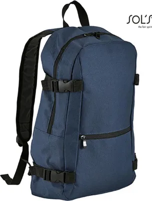 Produktbild von SOLs Bags 01394 | Backpack Wall Street Rucksack | 12,5 x 29 x 45 cm - Farbe: French Navy - Größe: 12,5 x 29 x 45 cm
