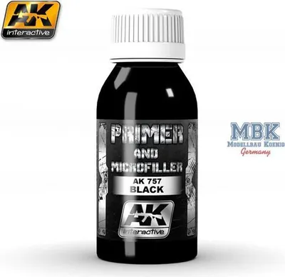 Immagine prodotto di AK Interactive Primer nero e microfiller 100 ml