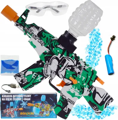 Immagine prodotto di Lolex | Fucile ad acqua - Fucile giocattolo automatico - 1000 palline di gel - Batteria inclusa Con caricatore Usb