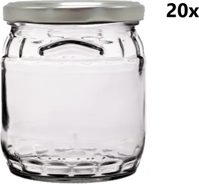 Obrázok produktu pre Nádoba na varenie 420 ml FACETTE SOUDEK číra 20 ks VČETNE STRIEBORNÝCH LIPOV, počet kusov v balení: 20