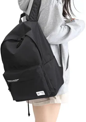 Immagine prodotto di Zaino da scuola leggero da donna per laptop da 14 pollici, in nylon nero
