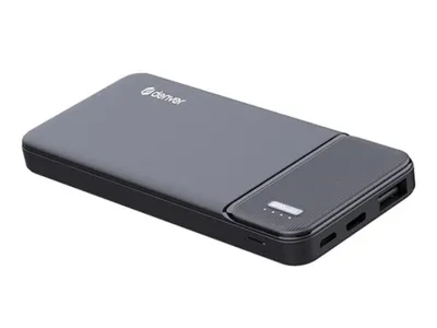 Obrázek produktu pro Denver Denver Powerbank 5000 mAh - S indikátorem baterie - USB - Micro USB - Univerzální powerbanka pro Apple iPhone / Samsung atd. - Černá - PBS5007