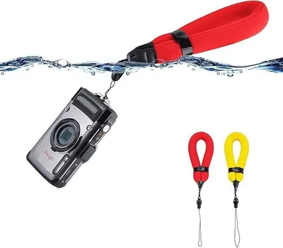 Produktbild von 2 Stück Schwimmende Handschlaufe Handgelenkschlaufe für Unterwasserkamera – Rot+gelb