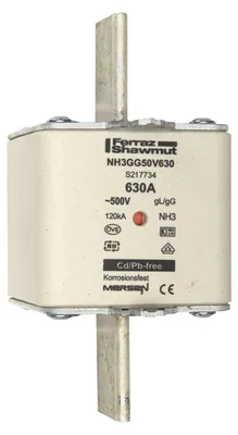 Produktbild von Mersen 1B389.000000 NH3 630A gG 500V NH-Sicherung sfü spannungsführend