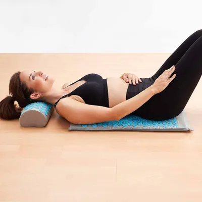 Produktbild von Akupressurmatte mit Kissen Massagematte Entspannung Rücken Nacken Yoga Set