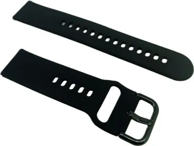 Produktbild von Lotus Watches Uhrenarmband 20mm schwarz glatt Silikon 50039 50002