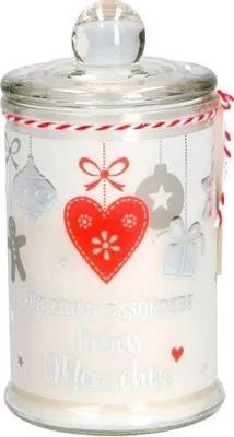 Produktbild von DEPESCHE Weihnachtskerze im Bonbonglas     0