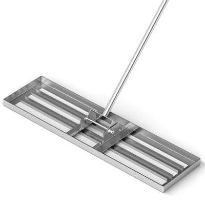 Produktbild von Rasen-Nivellierrechen - Flächenplaner - Metall - Ergonomischer Griff - Nivelliert Sand und Erde - Gartenwerkzeug