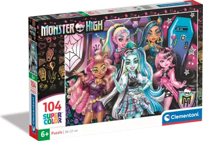 Image de Clementoni puzzle 104 pièces SuperKolor Monster High 25782