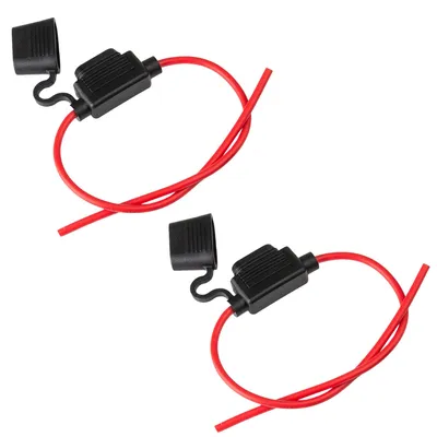 Produktbild von ECENCE 2x Sicherungshalter KFZ LKW Motorrad Boot Sicherungs Halter PKW 14AWG max.30A Flachsicherung