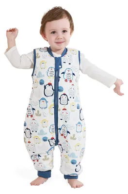 Produktbild von Baby-Schlafsack für den Winter mit Füßen - 100% Baumwolle