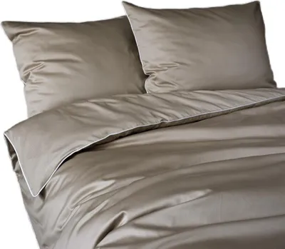 Produktbild von Makosatin-Bettwäsche aus reiner Baumwolle 220x200 C. Beige Taupe Premium
