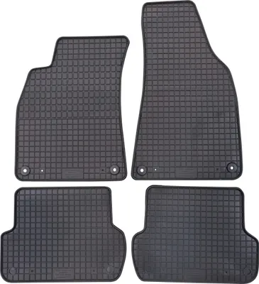 Produktbild von für Audi A4 ab 11/2000-10/2007 Passform Fußmatten PETEX Gummimatten 4-teilig schwarz Allwettermatten Gummifußmatten