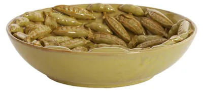 Zdjęcie produktu dla FABA miska ceramiczna oliwkowozielona brązowa Ø43x12 cm - Light & Living