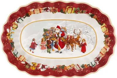 Image de Villeroy & Boch Coupe Père Noël et Enfants Jouets Fantasy