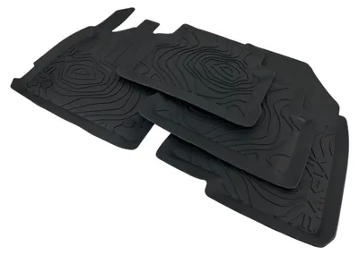 Produktbild von Original Dacia Jogger Fußmatten 5 Sitzer Gummimatten schwarz Logo 4 teilig