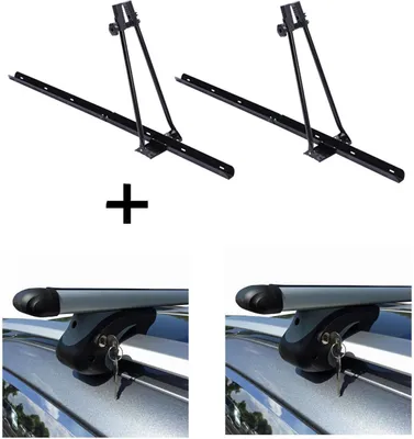 Produktbild von 2x Fahrradträger ORION + Relingträger VDP L120 kompatibel mit für Opel Zafira A 99-'04