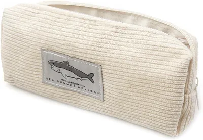 Produktbild von Gzqingyong 1 Bleistiftkoffer, einfacher Cord -Stoff kann als Reise- oder Kosmetiktasche, Geldbörse, Brillengehäuse Accessoire Uni, Beige, einfacher