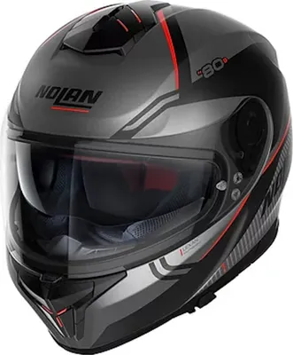 Zdjęcie produktu dla Kask Nolan N80-8 Astute N-Com, szary/czerwony, XS (55)