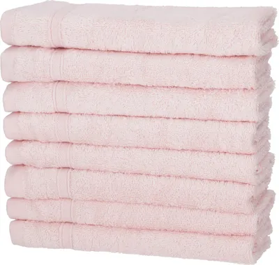 Produktbild von 8er Set Duschtücher 70x140 cm Baumwolle Weich Soft Frottee Saugfähig Duschtuch, Farbe:rosa