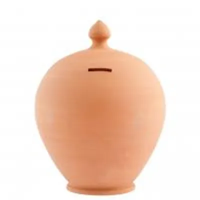 Immagine prodotto di Salvadanaio Tondo In Terracotta Cm 20