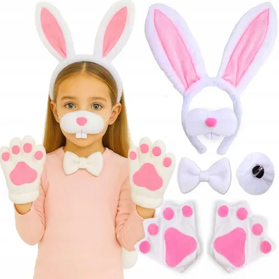 Produktbild von Hopki Hase Kostüm Set für Kinder, Karneval Verkleidung