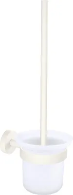 Produktbild von TESA 40571, WC-Bürste & Halter, Edelstahl, Weiß, Edelstahl, Edelstahl, 379 mm, 112 mm